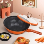 荣事达（Royalstar）“橙”心如意不粘微压炒锅RG-3218SN(C)