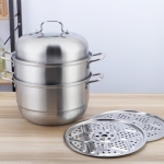 荣事达（Royalstar）臻尚多用蒸锅（三层）RG-ZG2801