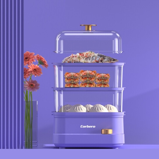 科尔贝洛（Corbero） 元气电蒸锅LBFD-021/紫色