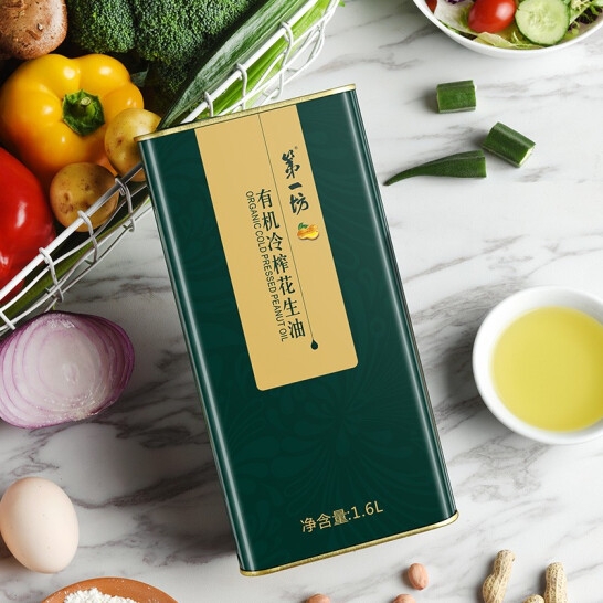 第一坊冷榨有机花生油1.6L*1