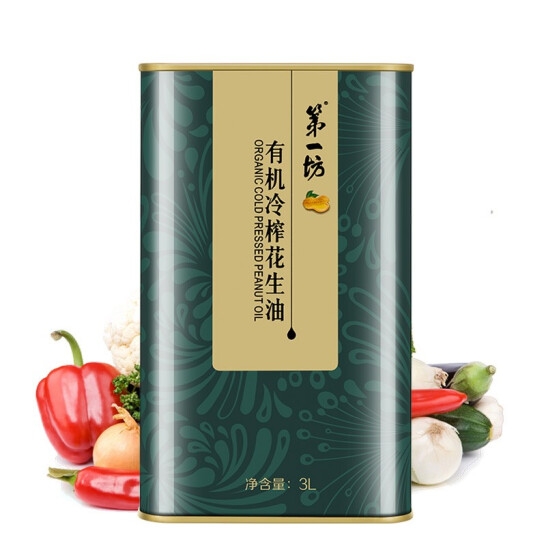 第一坊冷榨有机花生油3L*1