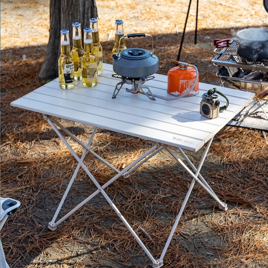 Maki zaza 便携式折叠铝合金蛋卷桌 MKZ-026