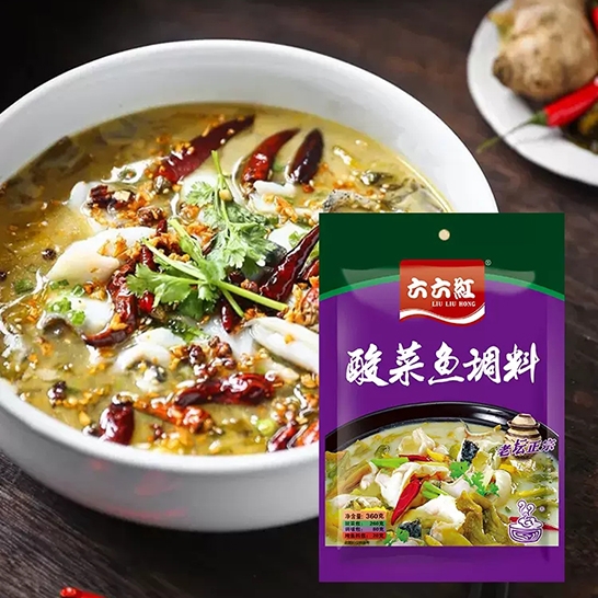 六六红 酸菜鱼调料360gx2