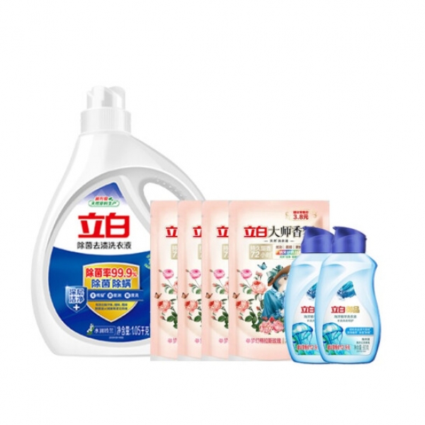 立白除菌洗衣液1.05k洁净七件套(1610g)（彩盒装）