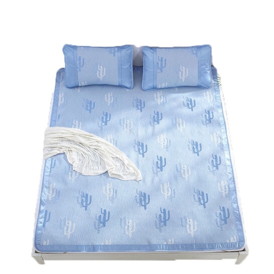 LOVO花语江南三明治提花冰丝席...