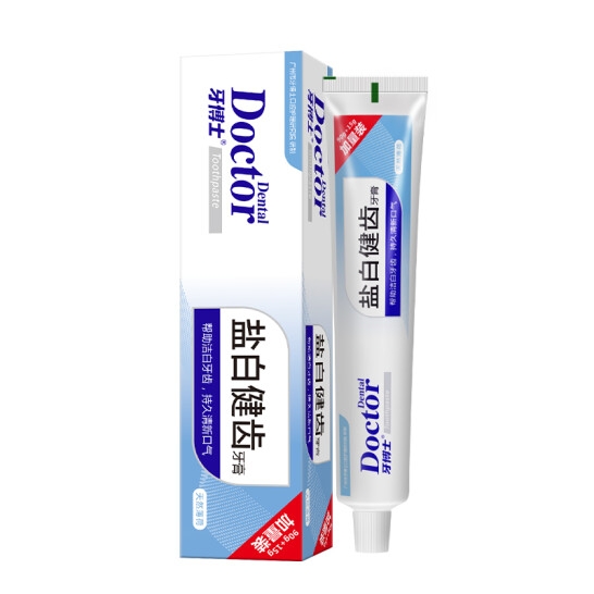 牙博士盐白健齿牙膏90+15g