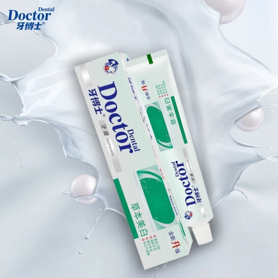 牙博士草本美白牙膏180g*3