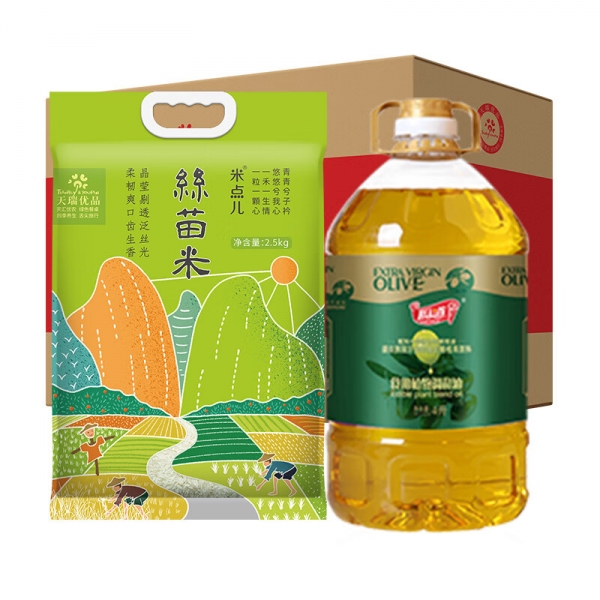 天瑞优品 天瑞油米聚福组合C(2500克+4000ML)