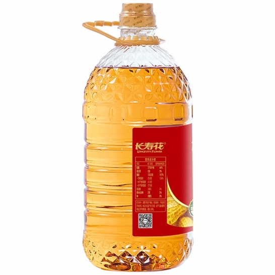 长寿花 压榨一级花生油 5L