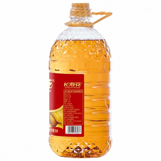 长寿花 压榨一级花生油 5L