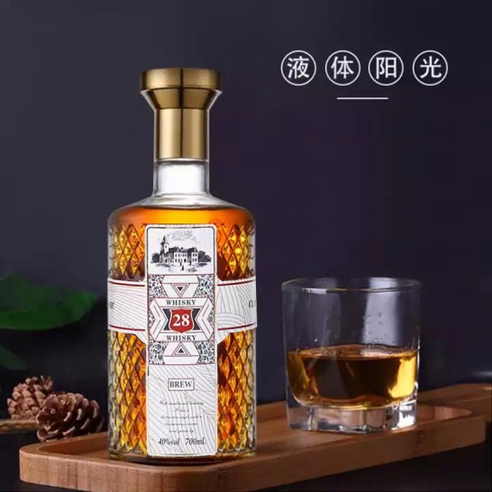 洋酒威士忌白兰地4瓶组合装40度（2瓶威士忌+2瓶白兰地 700ml*3瓶+500ml*1瓶）