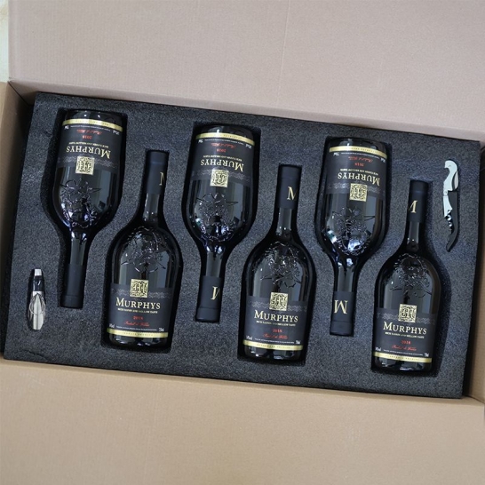 法国进口红酒葡萄酒慕洛菲诗瓦特王爵干红整箱（750ml*6瓶礼盒装送开瓶器）