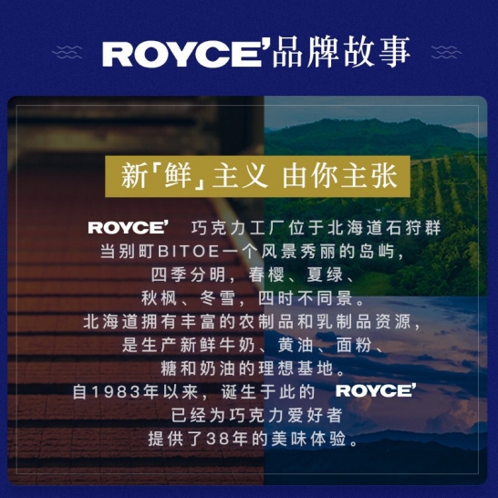 日本北海道Royce生巧原味牛奶巧克力125g【无添加无防腐剂】（125g*1盒装）