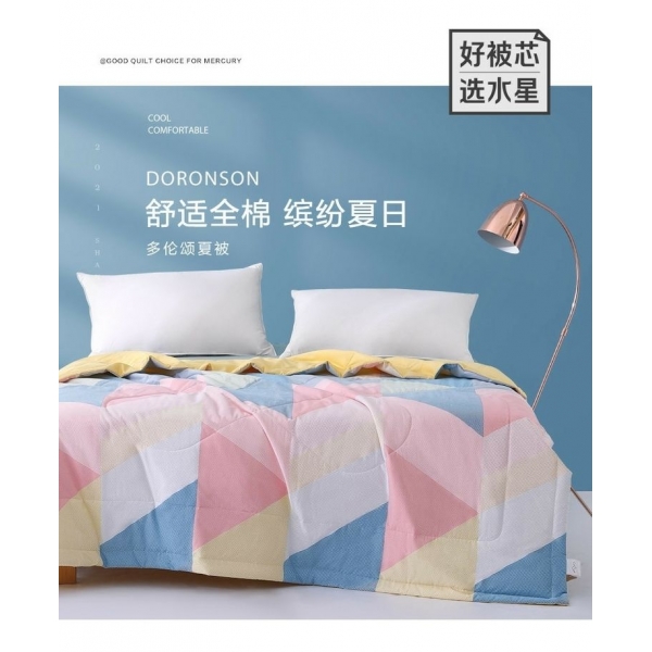 水星家纺全棉夏被空调被200*230cm