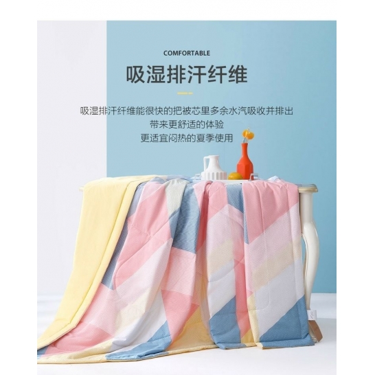 水星家纺全棉夏被空调被200*230cm